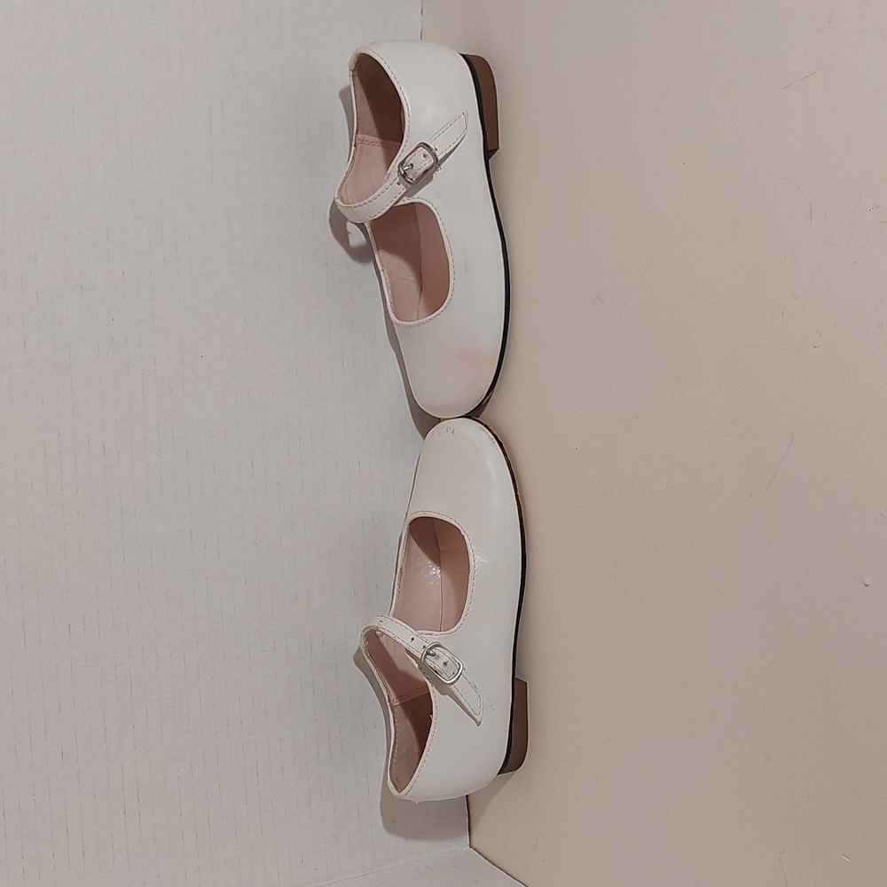 Nina Bonnette Girls White Mary Jane Shoes Size 9.5W - Picture 5 of 5